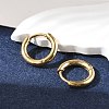 Ion Plating(IP) 304 Stainless Steel Hoop Earrings LS-EJEW-P177-G-06-2