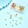 4Pcs Iron Stud Earring with 4Pcs Alloy Stud Earring Finding with 2Pcs Iron Stud Earring Findings with 2Pcs Alloy Stud Earring Finding with 50Pcs Iron Ear Nuts FIND-YW0005-48-4
