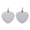 Tarnish Resistant 304 Stainless Steel Mirror Polished Finish Stamping Blank Tag Pendants STAS-P055-04P-2