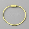 Baking Paint Stainless Steel Cable Wire Keychain AJEW-WH0413-15O-1