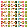 160Pcs 8 Colors Alloy Enamel Bead Caps FIND-TA0008-38-3