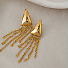304 Stainless Steel Tassel Stud Earrings for Women YQ6135-3