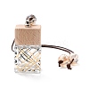 Empty Glass Perfume Bottle Pendants HJEW-C009-01-1