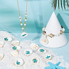 32Pcs 2 Colors Summer Beach Natural Shell Pendants FIND-SC0012-35-4
