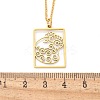 304 Stainless Steel Necklace NJEW-D330-01G-01-3