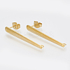 201 Stainless Steel Stud Earring Findings LS-X-STAS-S079-45A-1
