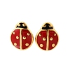 Ladybug 304 Stainless Steel Stud Earrings for Women EJEW-K243-15G-4
