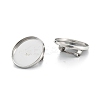 Tarnish Resistant 304 Stainless Steel Brooch Cabochon Settings LS-STAS-G250-04P-A-2