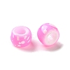Spray Painted ABS Plastic European Beads KY-G033-01A-03-2