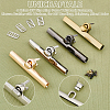 4 Sets 4 Colors DIY Zinc Alloy Purse Twist Lock Fasteners FIND-UN0003-43-5