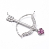 Brass Micro Pave Cubic Zirconia Pendants ZIRC-L085-86P-1