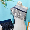 Polyester Tassel Lace Ribbon OCOR-WH0070-175D-4