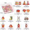 30Pcs 15 Styles Fire Fighting Theme Alloy Enamel Pendants FIND-FS0004-82-4