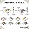 20Pcs 2 Styles Alloy Enamel Tree of Life Connector Charms FIND-CJ0001-62-8