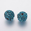 Alloy Rhinestone Beads RB-A034-10mm-A03B-2
