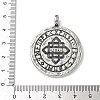 304 Stainless Steel Pendants STAS-H238-07A-AS-3