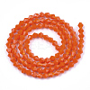 Opaque Solid Color Glass Beads Strands X-GLAA-Q080-4mm-B03-2