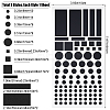 1 Sheet PET LED Covers Blackout Stickers and 1 Sheet LED Covers Semi Shading Blackout Stickers STIC-CN0001-04-2