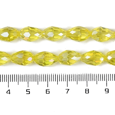 Transparent Electroplate Glass Beads Strands EGLA-N013-T4mm-B26-1