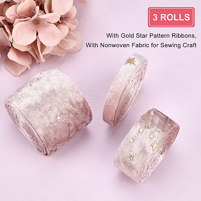 3Bundles 3 Style Flannelette Ribbons OCOR-BC0001-67B-1