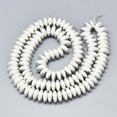 Electroplate Non-magnetic Synthetic Hematite Beads Strands G-S372-001-02S-1