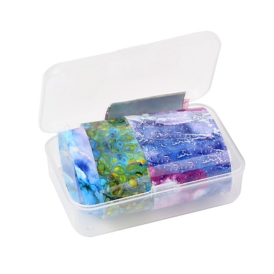 10 Style Transfer Foil Nail Art Stickers MRMJ-F012-04L-1