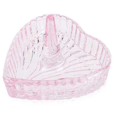 Heart Glass Jewelry Plates for Necklace ODIS-WH20002-05B-1