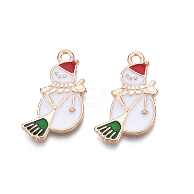 Christmas Alloy Enamel Pendants ENAM-Q442-46-1
