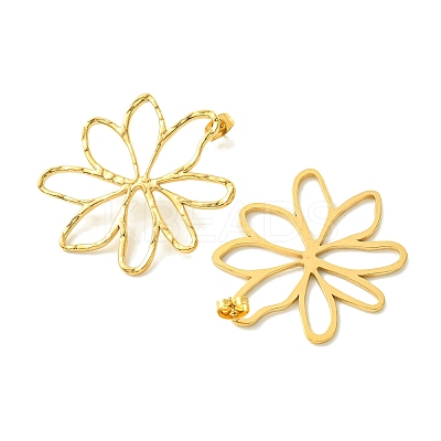 PVD Vacuum Plating 304 Stainless Steel Stud Earrings for Women EJEW-L284-06G-1