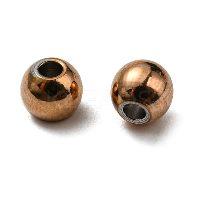 Ion Plating(IP) 304 Stainless Steel Spacer Beads STAS-L187-4mm-09RG-1