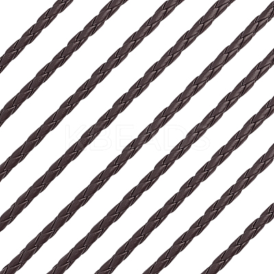 5M Braided Round PU Leather Jewelry Cord OCOR-GF0004-96A-02-1