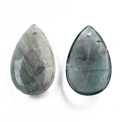 Natural Fluorite Pendants G-S295-07-1