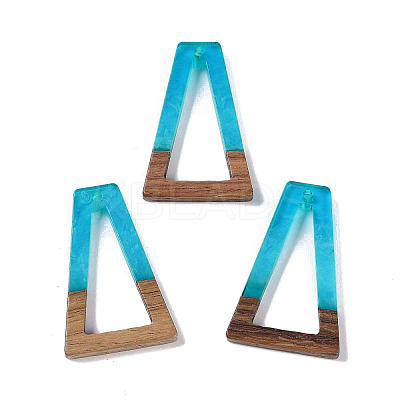 Resin & Wood Pendants WOOD-F015-10A-1
