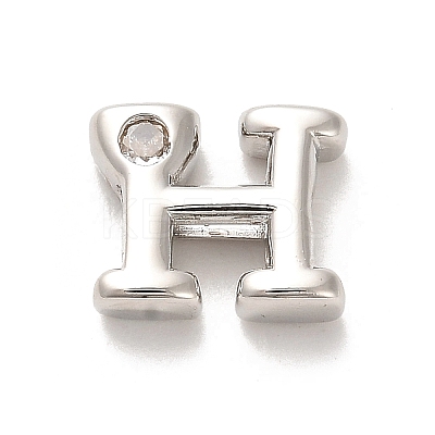 Rack Plating Brass Cubic Zirconia Beads KK-L210-008P-H-1