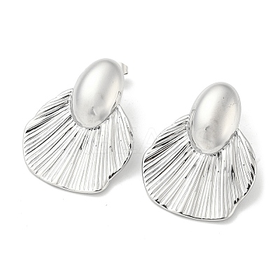Non-Tarnish 304 Stainless Steel Stud Earrings EJEW-R157-01P-1