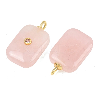 Natural Rose Quartz Pendants G-F837-04B-1
