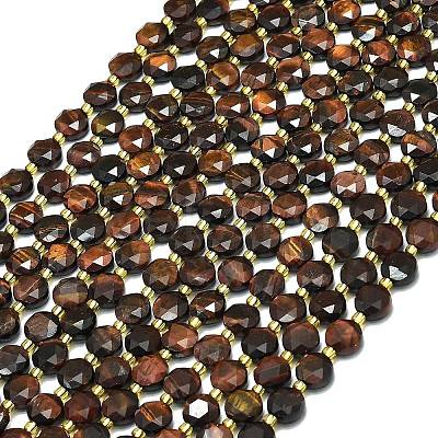 Dyed Natural Red Tiger Eye Beads Strands G-C116-A70-02-1