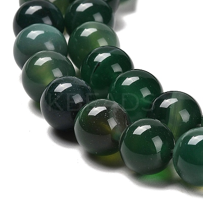 Natural Striped Agate/Banded Agate Beads Strands G-B079-A05-03E-1