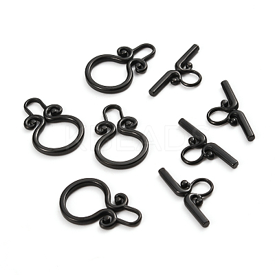 304 Stainless Steel Toggle Clasps Ion Plating(IP) X-STAS-D142-03A-B-1
