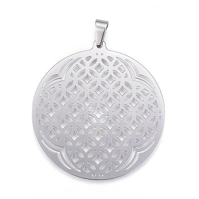 Tarnish Resistant 304 Stainless Steel Big Pendants STAS-H330-18P-1