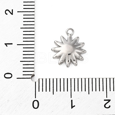Brass Pave Clear Cubic Zirconia Charms KK-V016-18P-1
