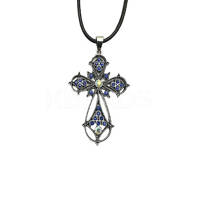 Cross Zinc Alloy Pendant Necklace VJ0126-03-1