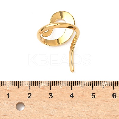 304 Stainless Steel Open Cuff Rings for Women RJEW-Z103-01G-01-1