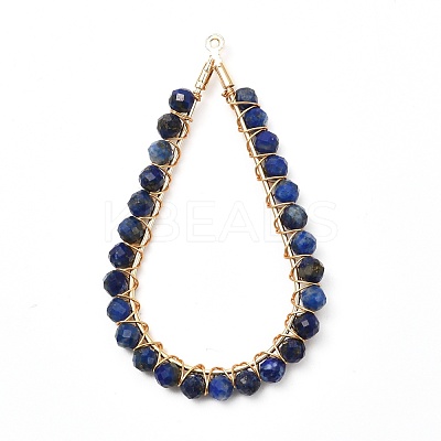 Gemstone Pendants PALLOY-JF00966-1