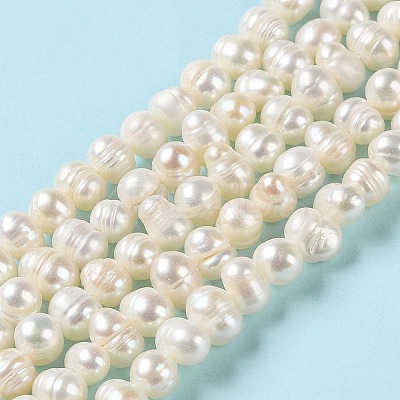 Natural Cultured Freshwater Pearl Beads Strands PEAR-E018-54-1