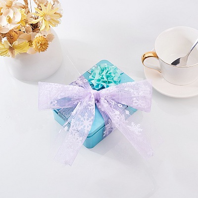 Snowflake Deco Mesh Ribbons OCOR-P010-G09-1