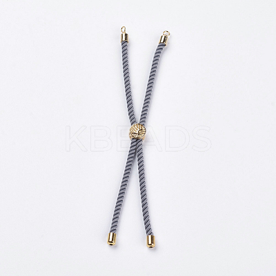 Nylon Twisted Cord Bracelet Making X-MAK-F018-07G-RS-1
