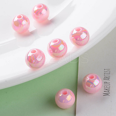 Opaque Acrylic Beads X-MACR-S370-D10mm-A01-1