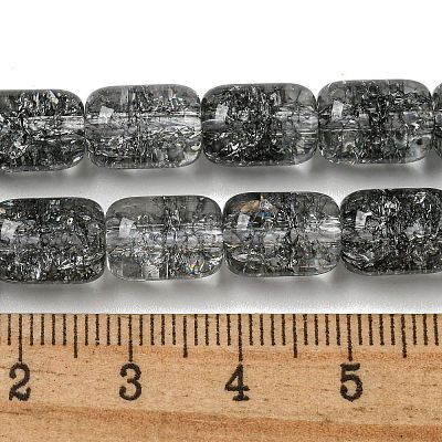 Transparent Crackle Glass Beads Strands GLAA-NH0001-04D-1
