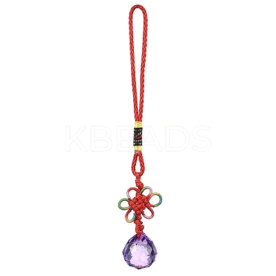 Glass Round Ball Hanging Ornaments LS-HJEW-Z006-01B-1